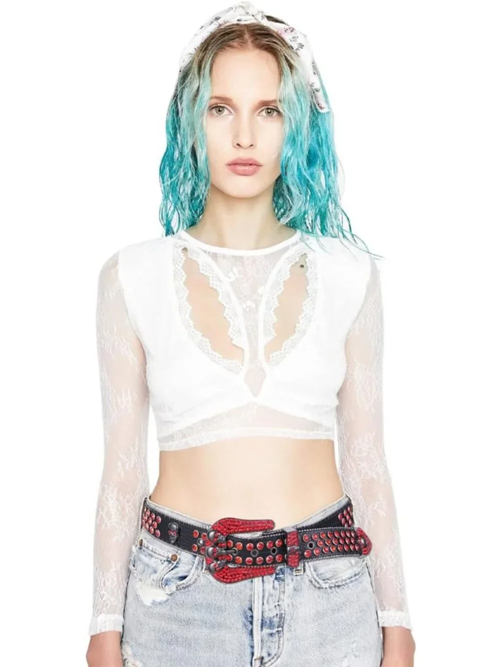 Rhinestone Western Belt for Men & Women - Bling Studded Leather Cowgirl Waist